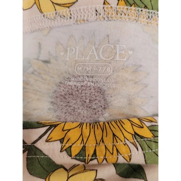 The Children's Place Girls Sunflower Tiered Dress Size Medium‎ 7/8 #5 - Picture 3 of 4